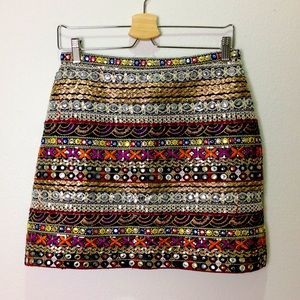 Apero - Embroidered Mini Skirt